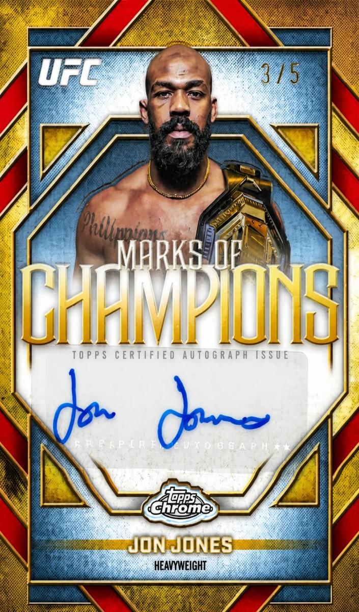 2026 Jon Jones [Red Geometric Refractor] #MOC-JJ