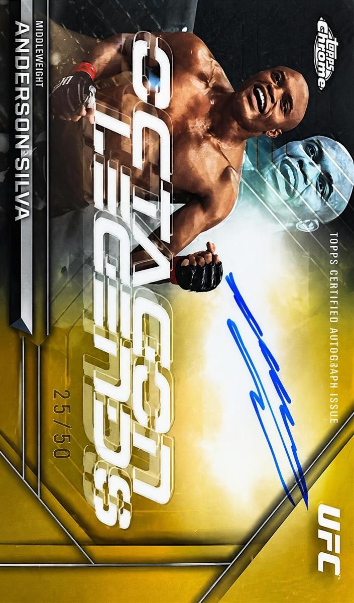 2026 Anderson Silva [Gold Refractor] #OLA-AS