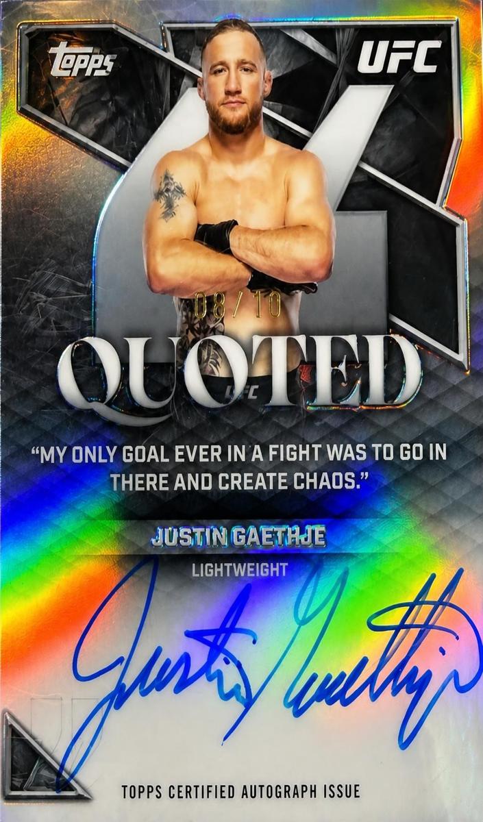 2026 Justin Gaethje #QA-JG
