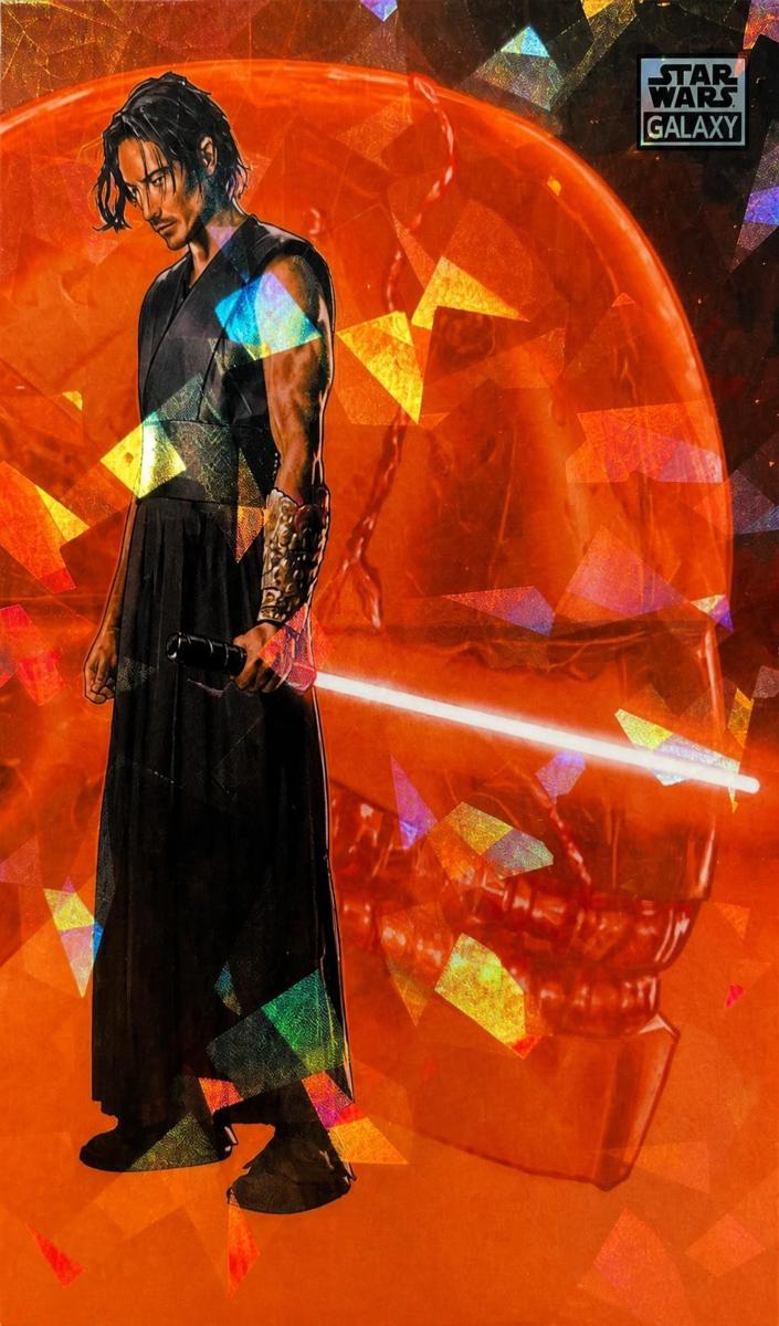 2026 Topps Chrome Star Wars Galaxy The Stranger [Atomic Refractor] #ADS-6 card