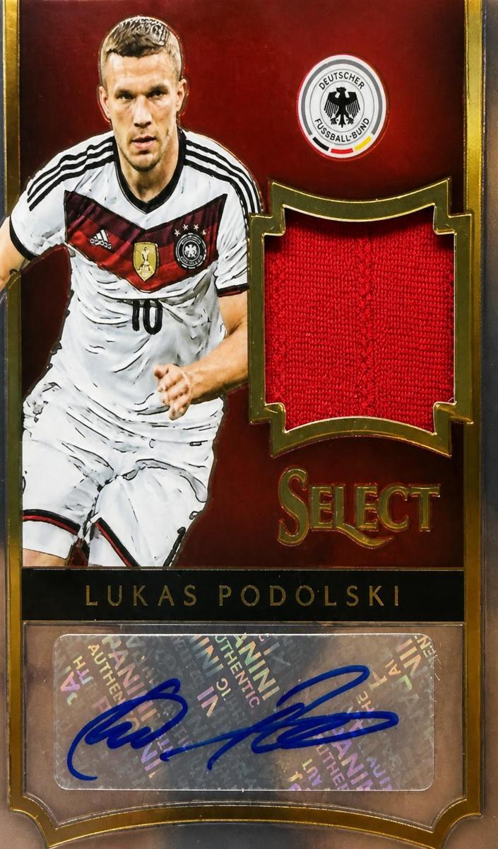 2015 Panini Select Lukas Podolski [Orange] #25 card