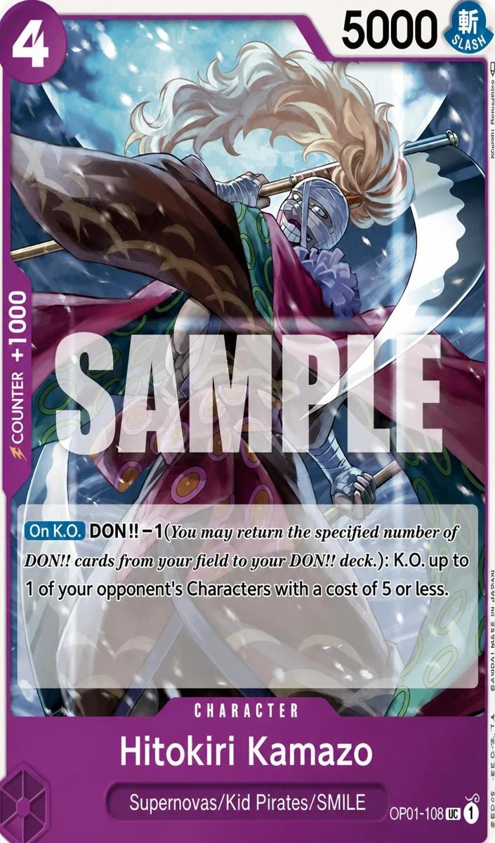 2022 Hitokiri Kamazo [Store Championship] #OP01-108