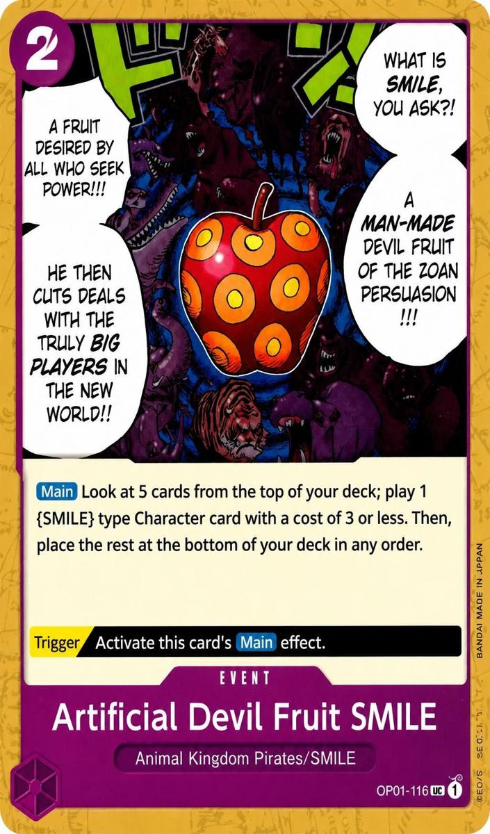 2022 Artificial Devil Fruit SMILE [Errata] #OP01-116