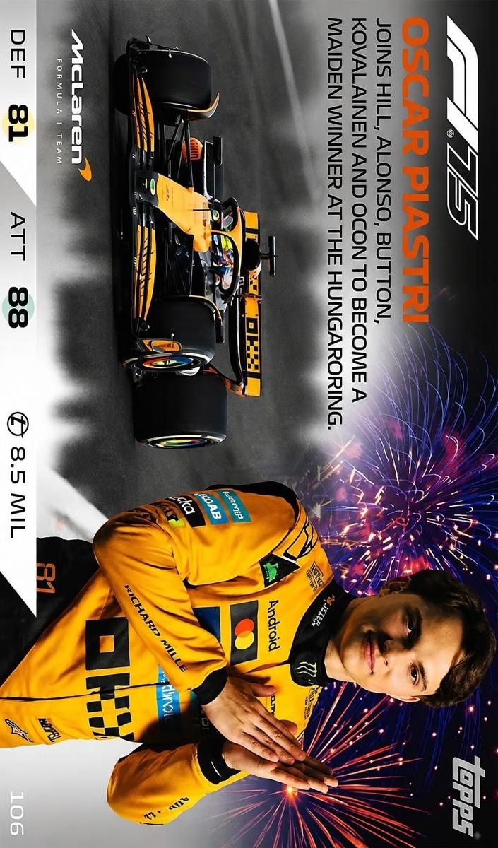 2025 Oscar Piastri #106