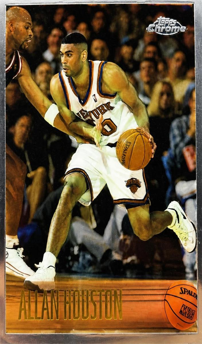 1996 Topps Chrome Allan Houston #195 card