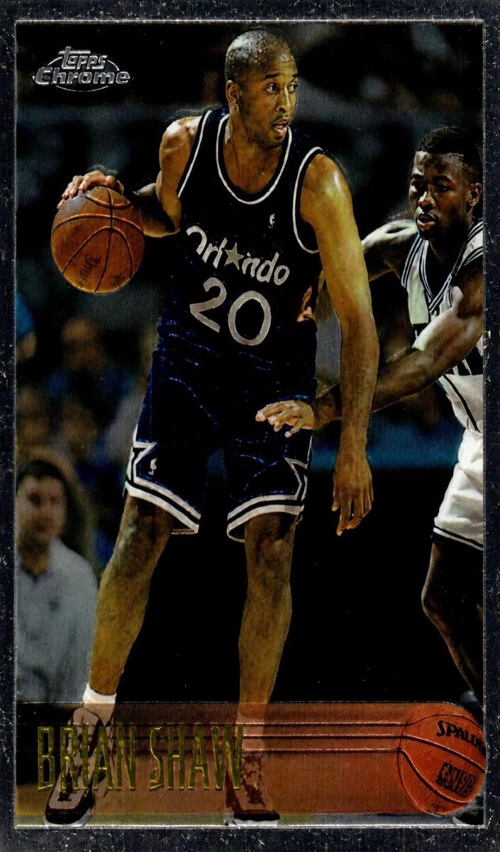 1996 Topps Chrome Brian Shaw #204 card