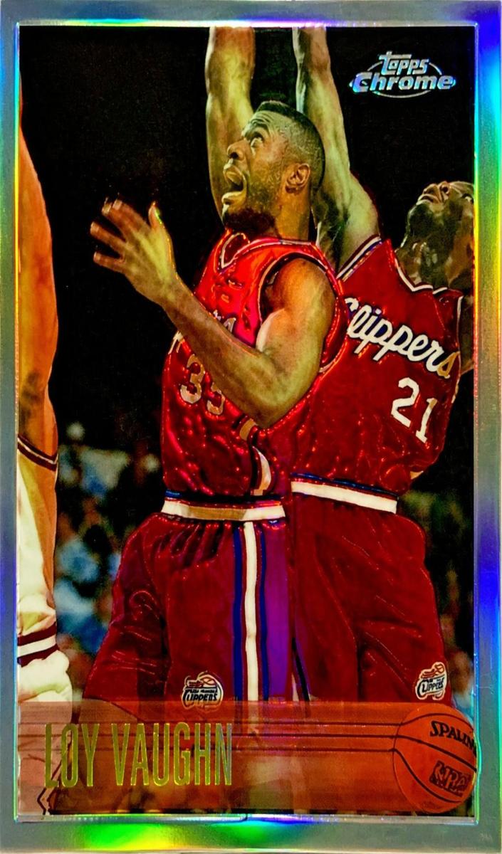1996 Topps Chrome Loy Vaught #129 card