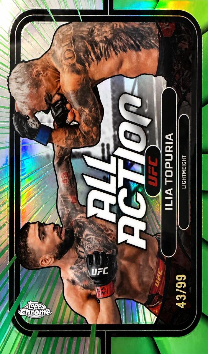 2026 Topps Chrome Ilia Topuria [Black Refractor] #AA-1 card