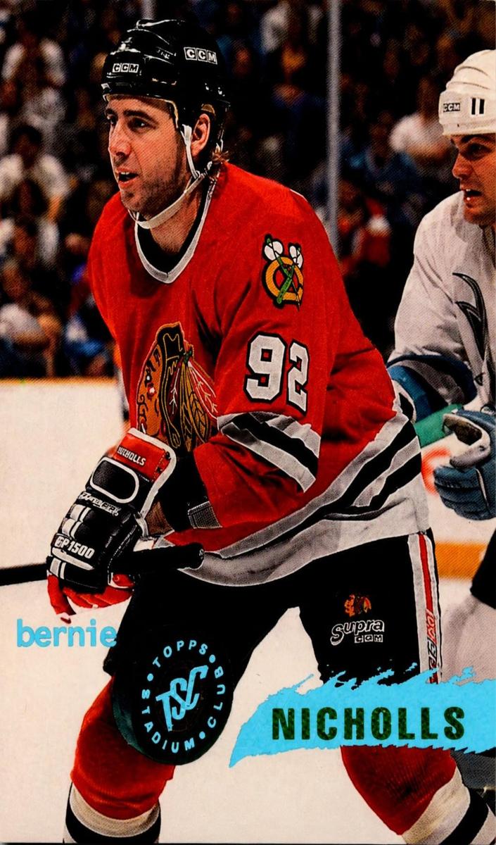 1995 Topps Stadium Club Bernie Nicholls #28 card