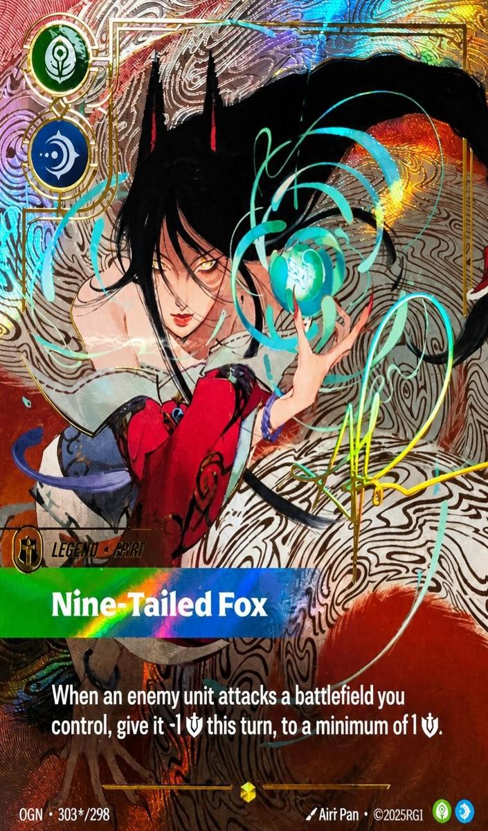 2025 Ahri - Nine-Tailed Fox [Signature] #303