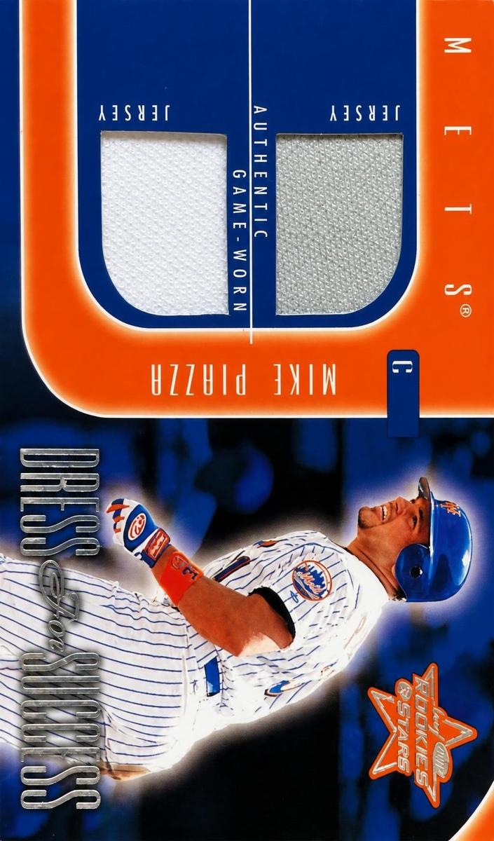 2002 Leaf Rookies and Stars Mike Piazza #DS-1 card