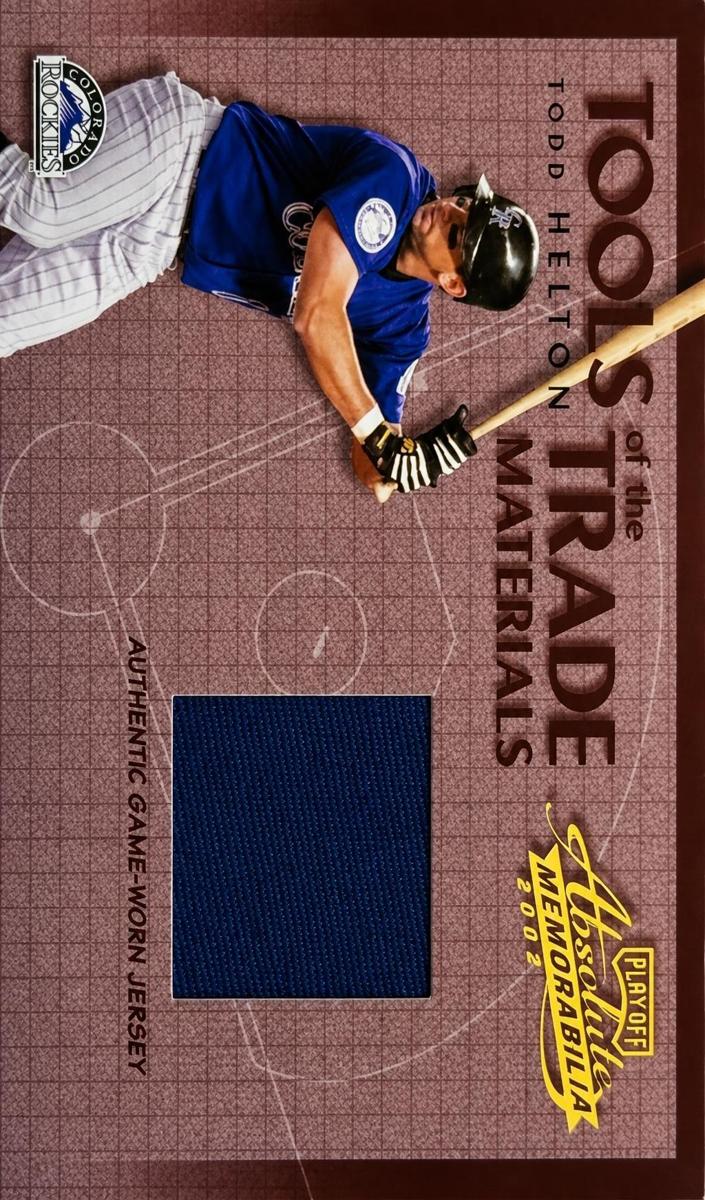 2002 Playoff Absolute Memorabilia Todd Helton #TT-8 card