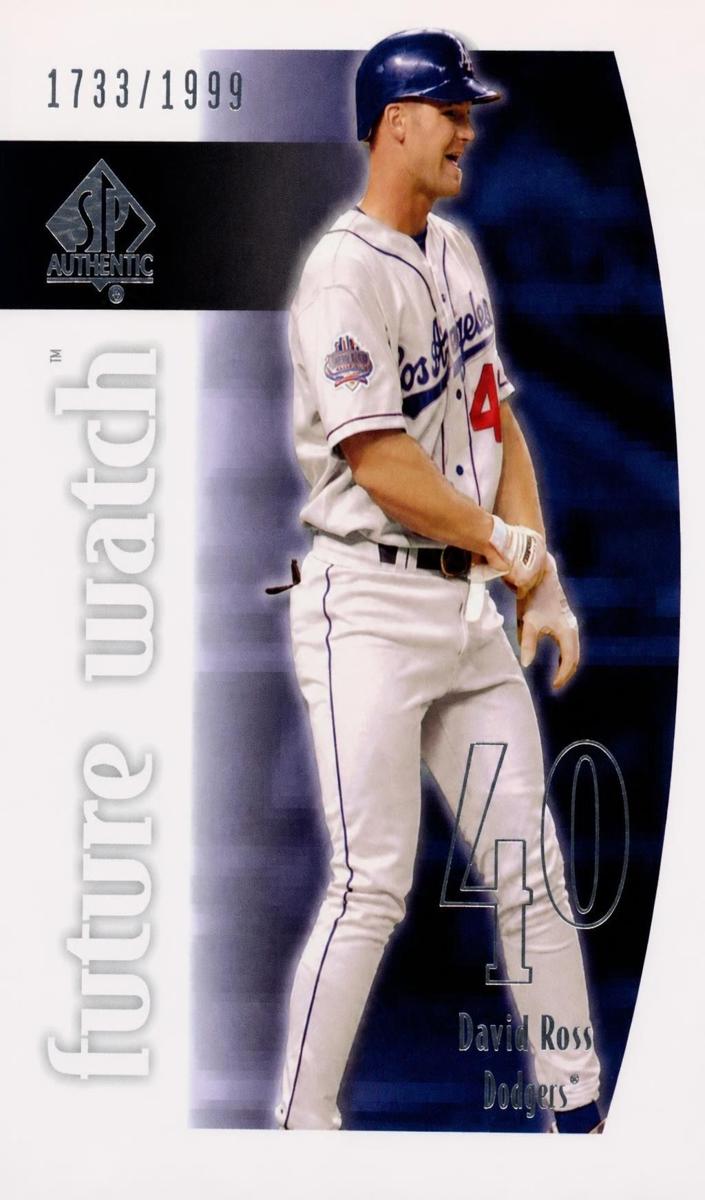 2002 SP Authentic David Ross #212 card