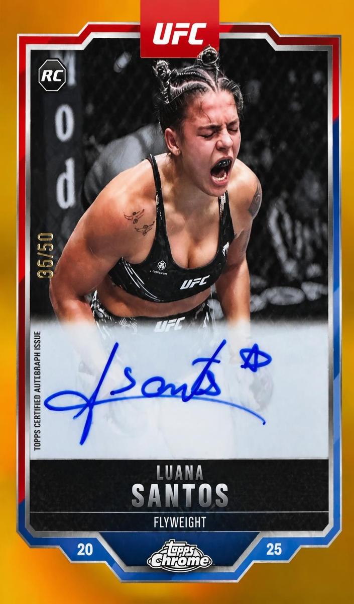 2025 Luana Santos [Gold Refractor] #CRA-LS