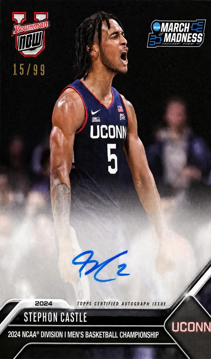 2023 Bowman U Now NCAA March Madness Stephon Castle #16A card