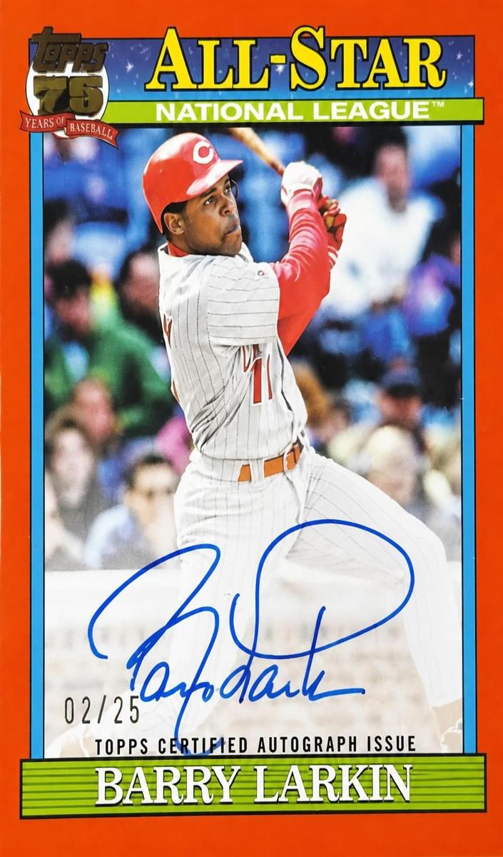 2026 Topps Barry Larkin [Orange] #91A-BL card