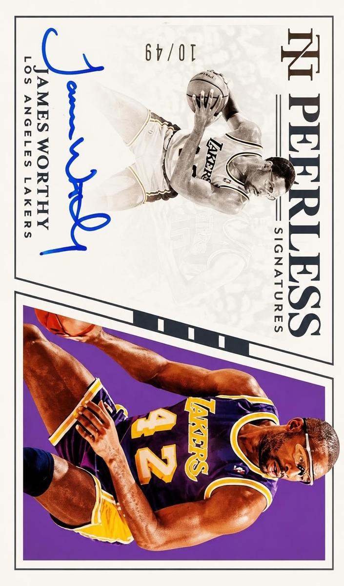 2019 Panini National Treasures James Worthy #PS-JWT card