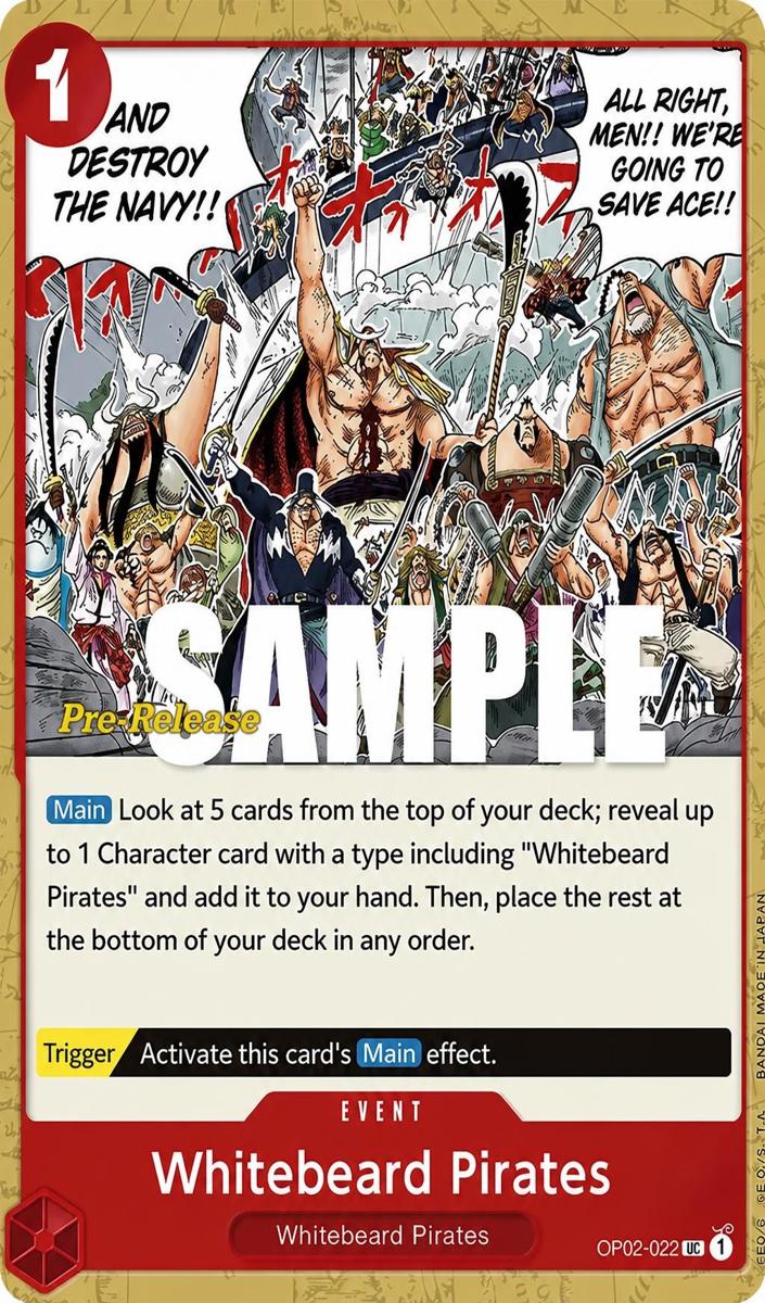 2023 Whitebeard Pirates [Pre-release] #OP02-022