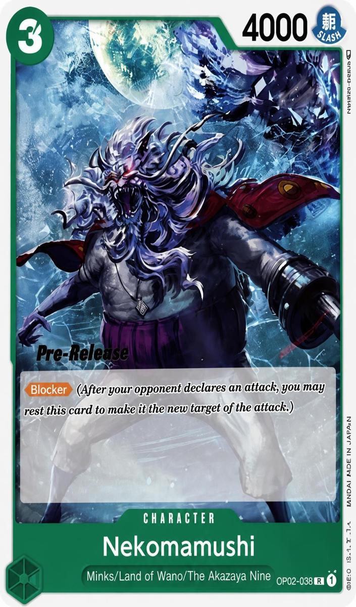 2023 Nekomamushi [Pre-release] #OP02-038