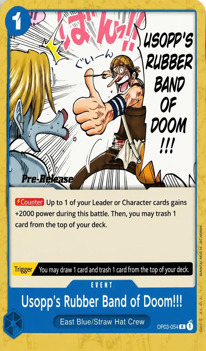 2023 Usopp's Rubber Band of Doom!!! [Pre-Release] #OP03-054