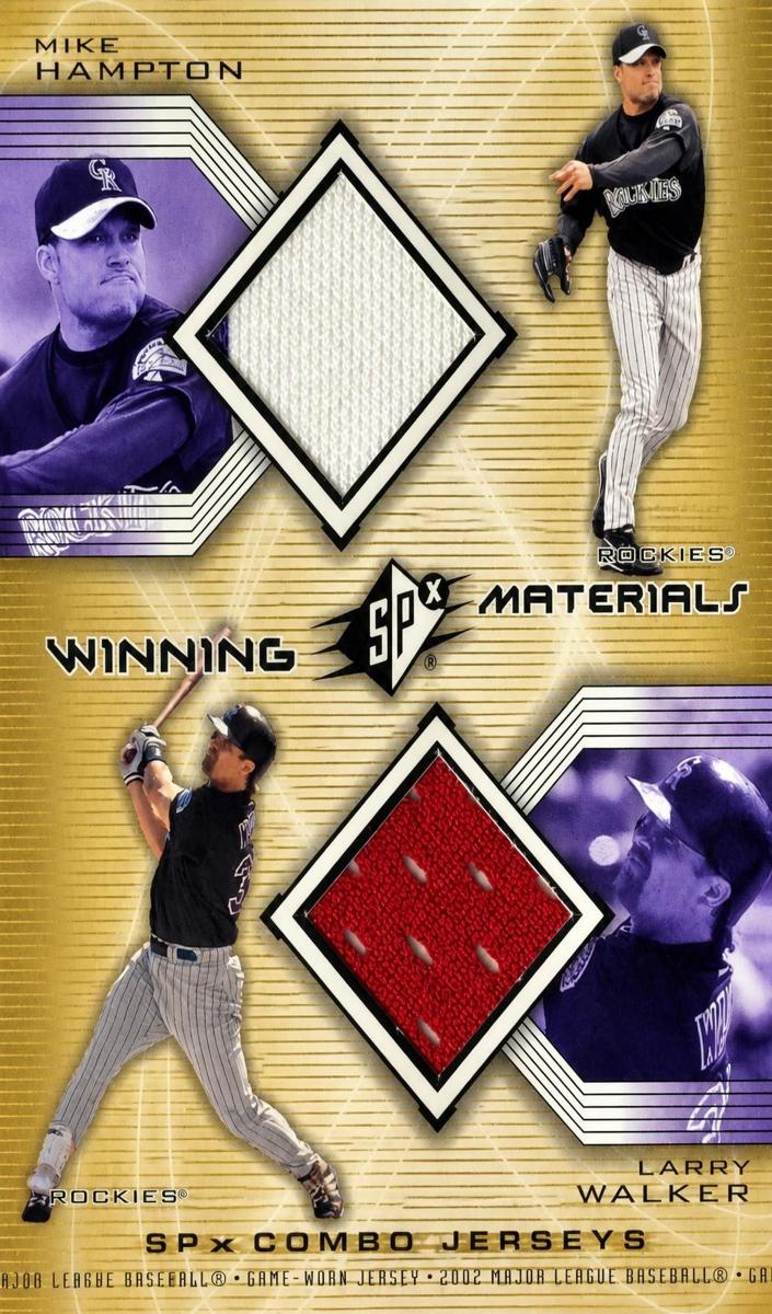 2002 Mike Hampton / Larry Walker #WM-HW