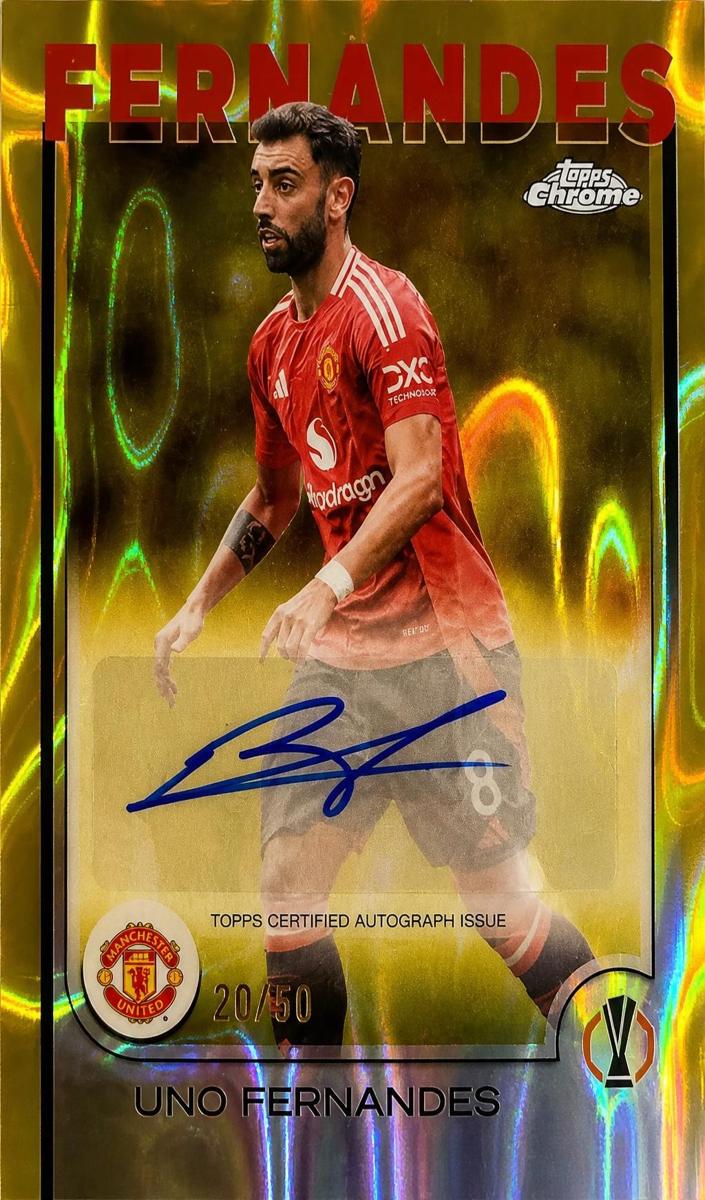 2024 Bruno Fernandes [Gold Refractor] #CA-BF