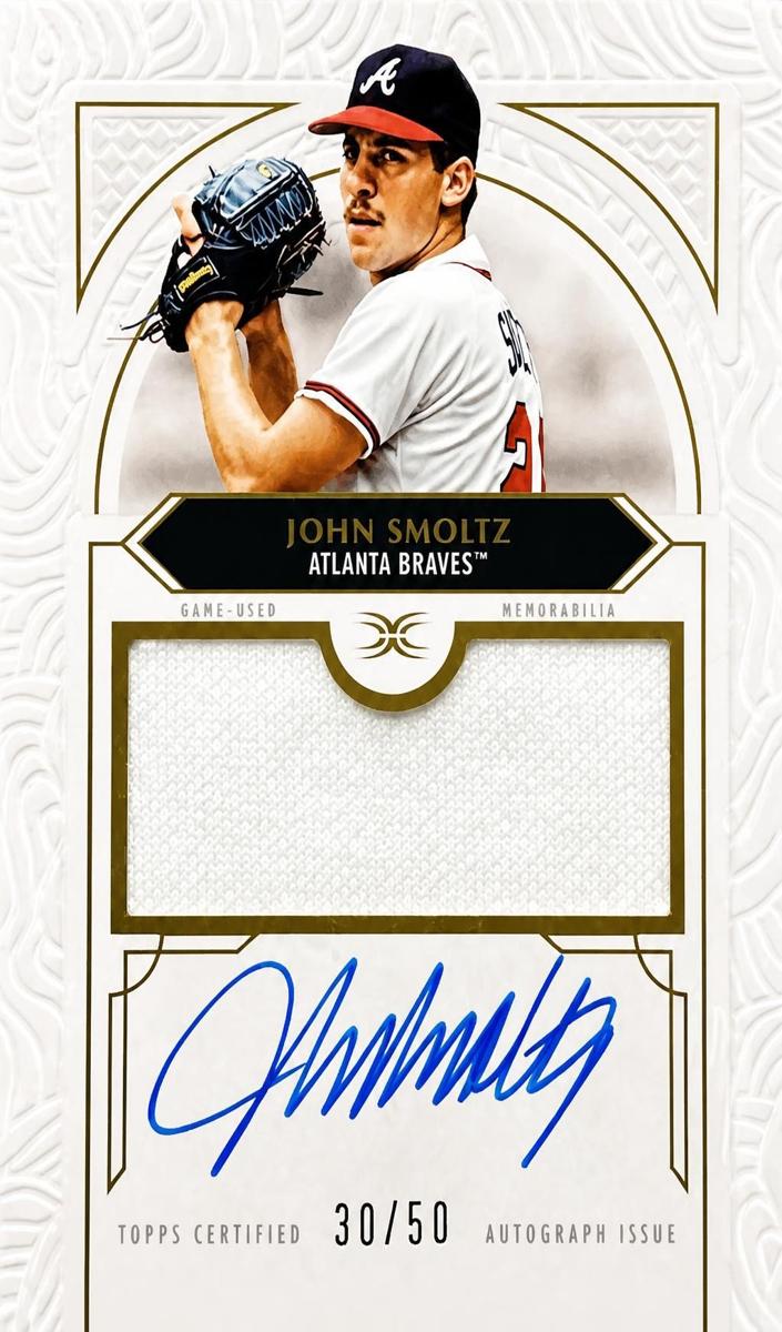 2025 Topps Definitive Collection John Smoltz #DAR-JSM card