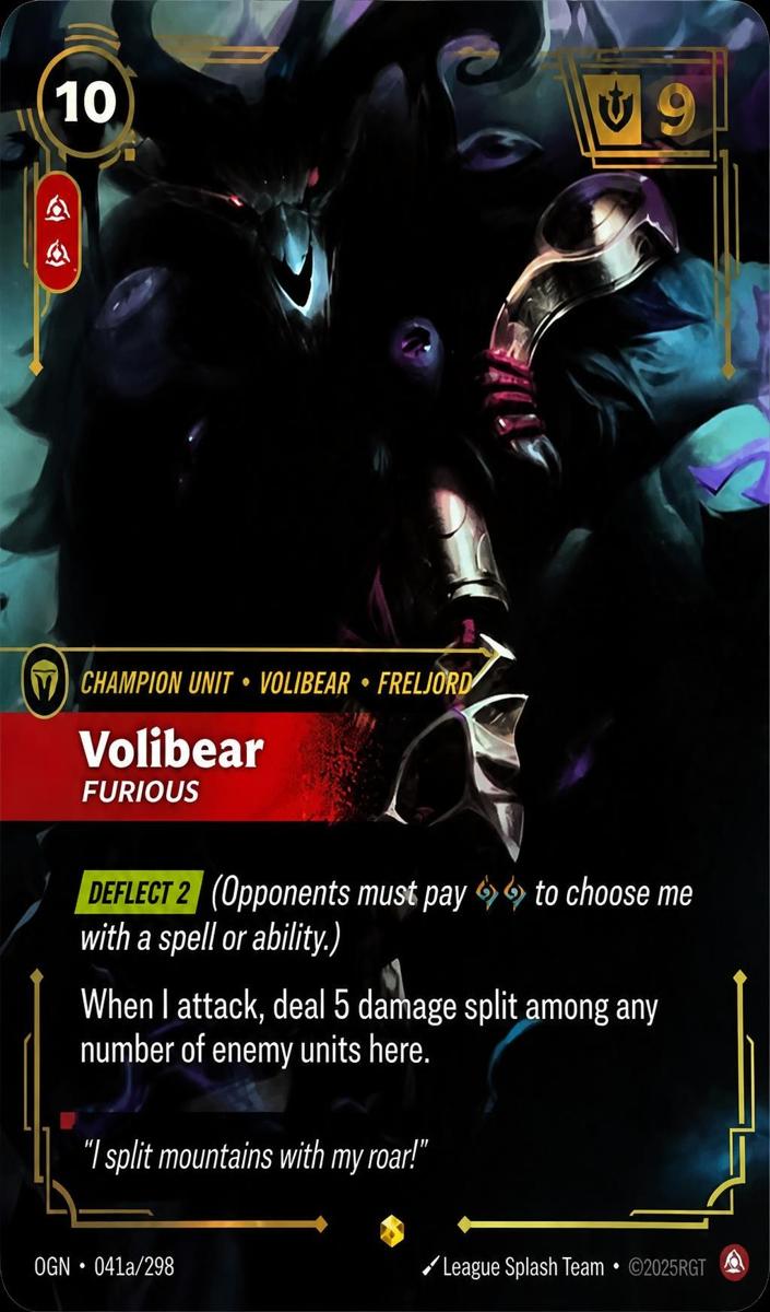 2025 Volibear - Furious [Alternate Art] #41a
