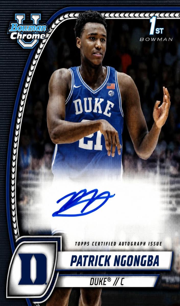 2024 Bowman Chrome University Patrick Ngongba #58 card