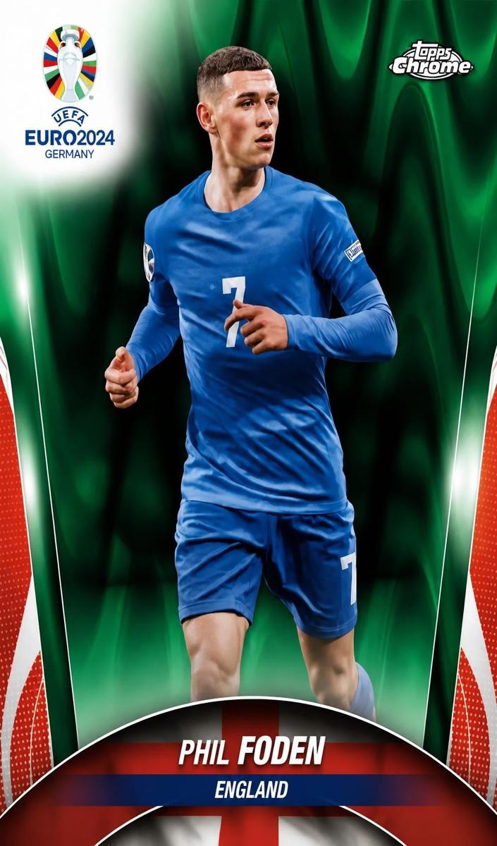 2024 Phil Foden [Green RayWave Refractor] #128