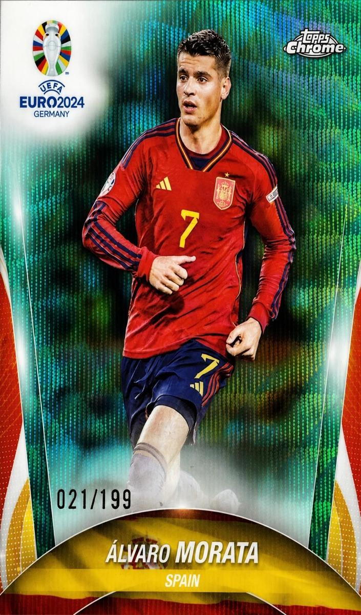 2024 Alvaro Morata [Aqua Wave Refractor] #76