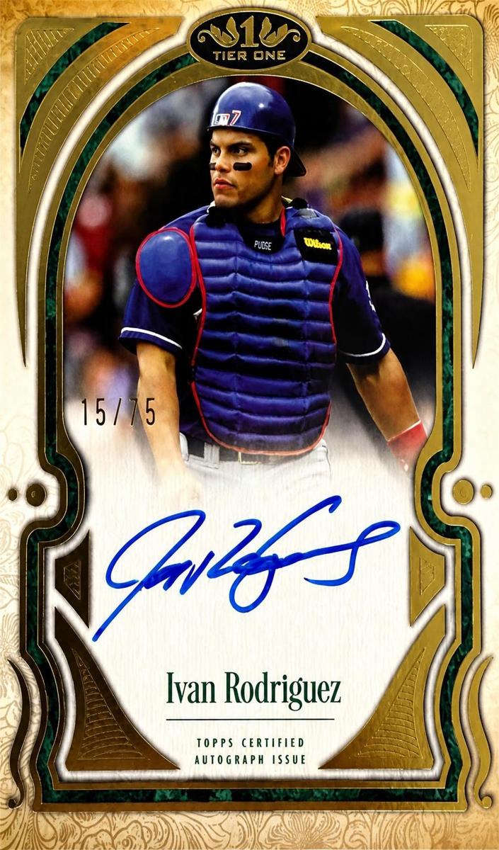 2026 Topps Tier One Ivan Rodriguez #T1TA-IR card