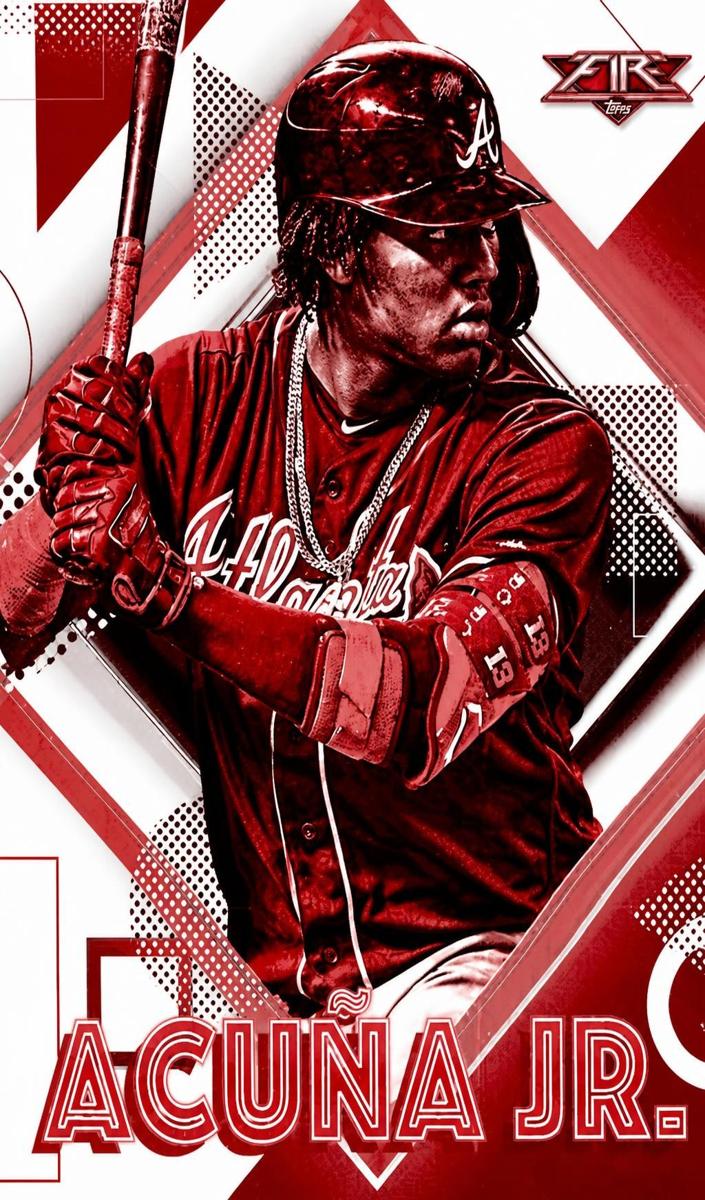 2020 Ronald Acuna Jr. [Red Blaze] #28