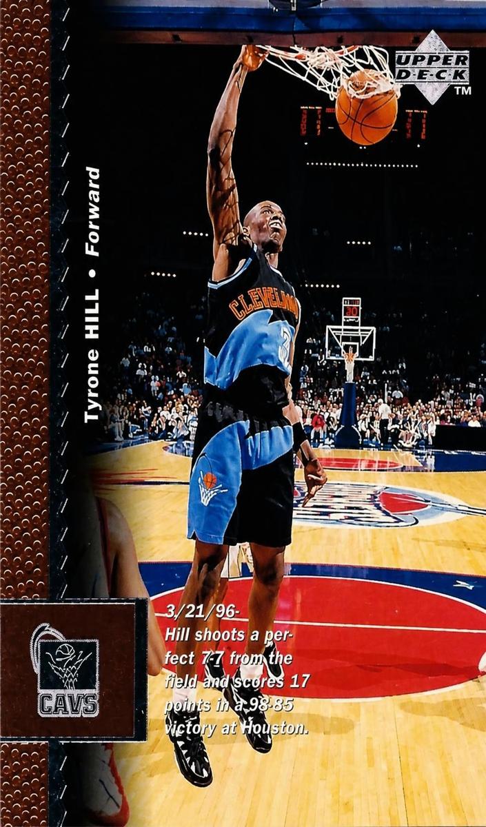 1997 Upper Deck Tyrone Hill #21 card
