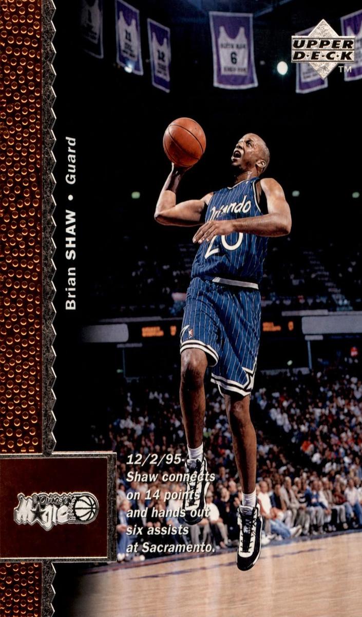 1996 Upper Deck Brian Shaw #89 card