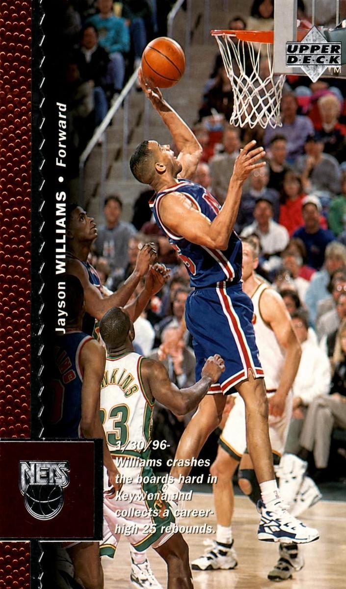 1996 Upper Deck Jayson Williams #81 card