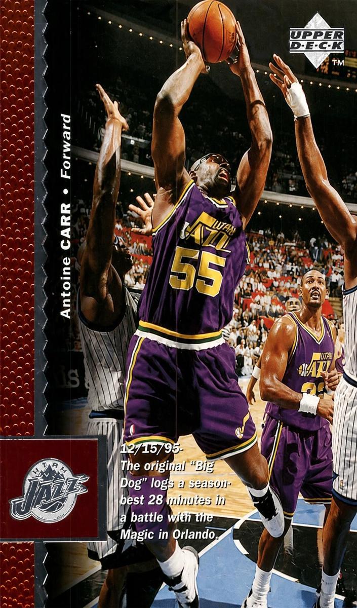 1996 Upper Deck Antoine Carr #123 card