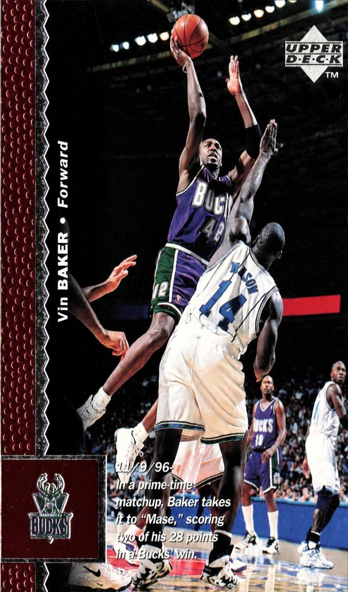 1996 Upper Deck Vin Baker #247 card