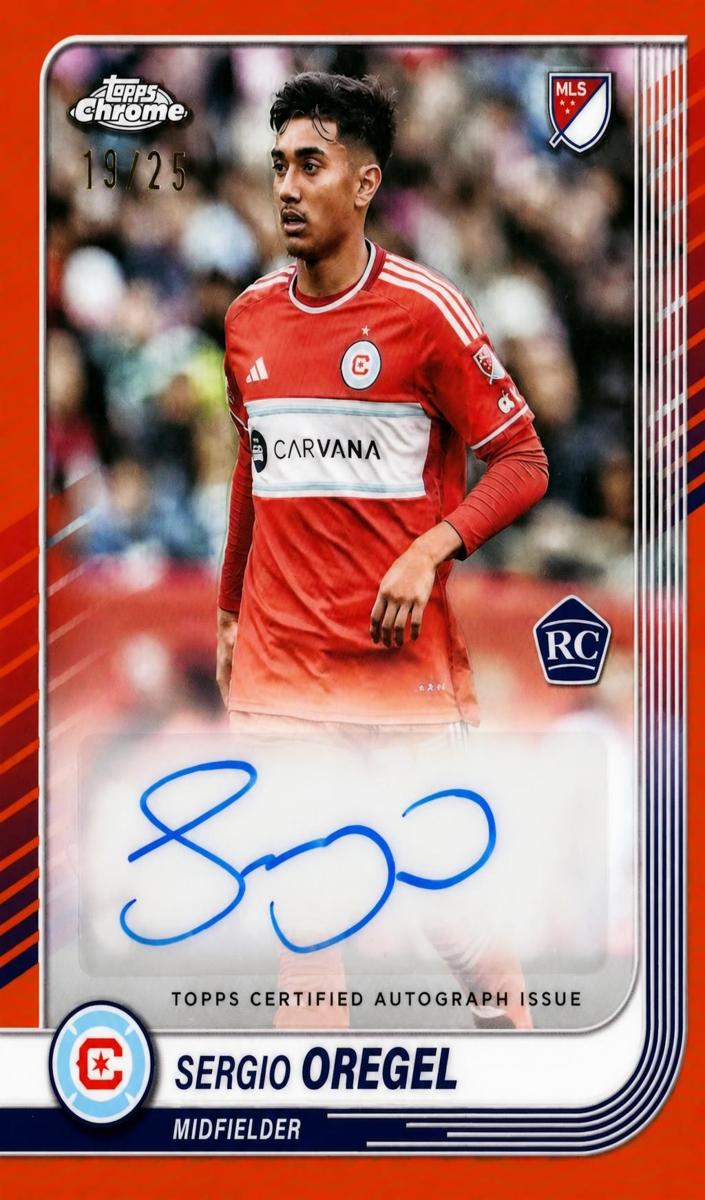 2025 Topps Chrome MLS Sergio Oregel [Orange Refractor] #CA-SO card