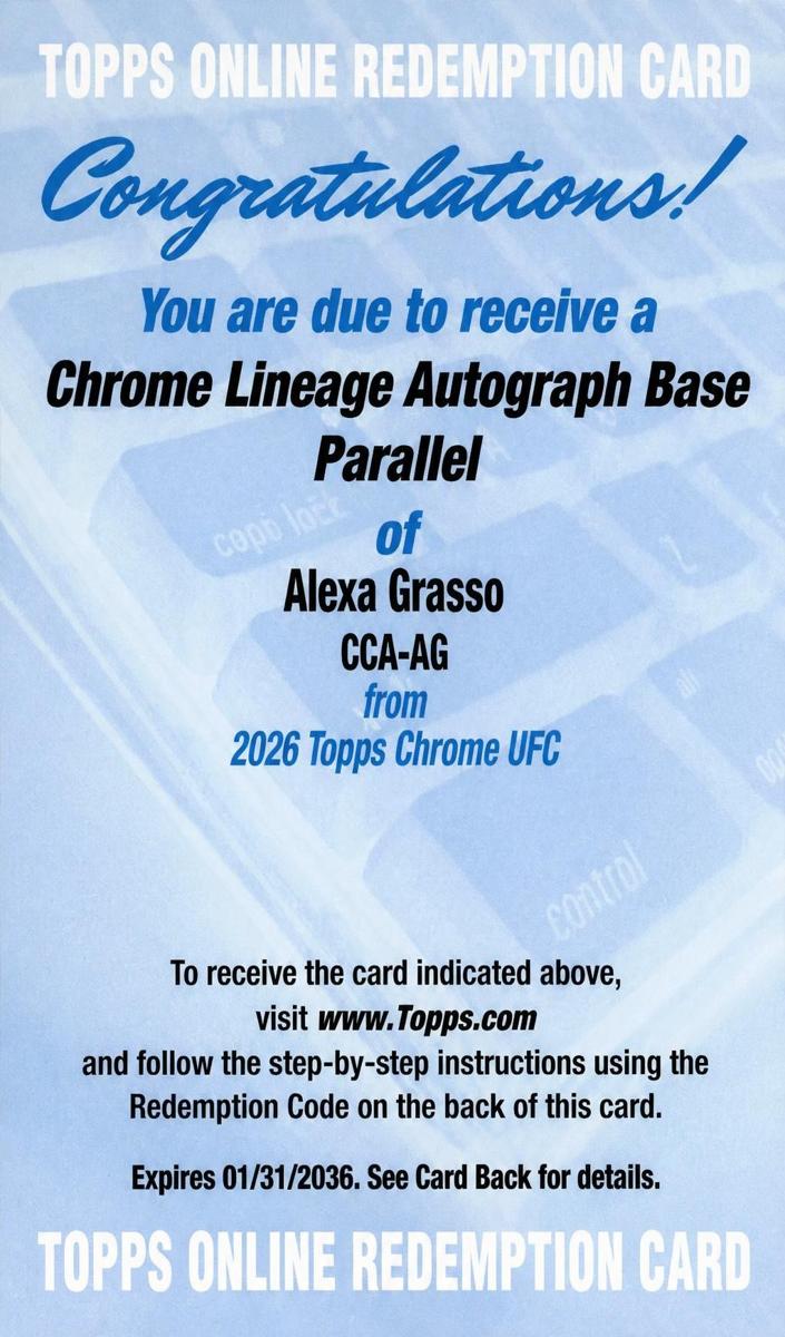 2026 Alexa Grasso #CCA-AG