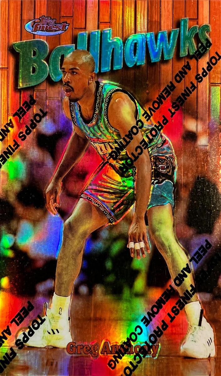1997 Topps Finest Greg Anthony #55 card
