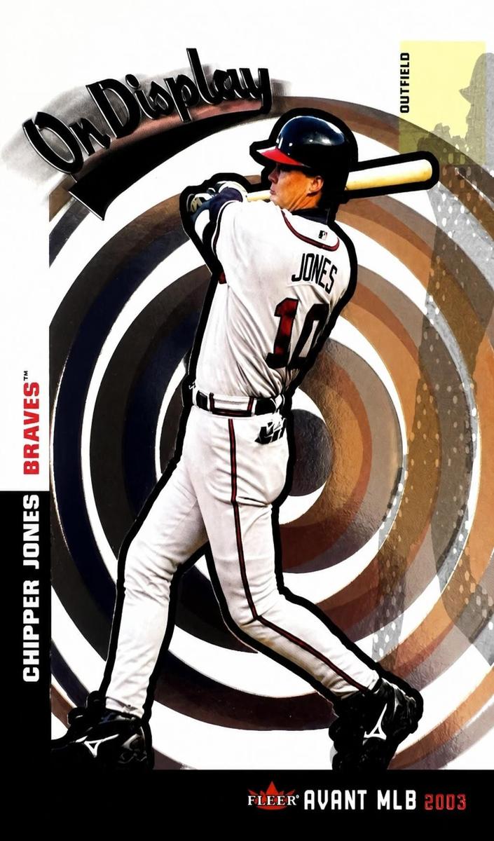 2003 Fleer Avant Chipper Jones #10 OD card