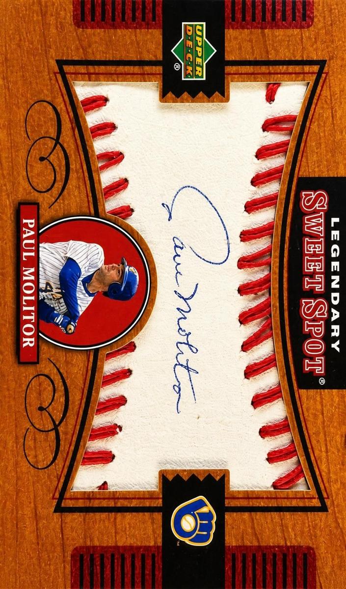2002 Upper Deck Sweet Spot Paul Molitor #L-PM card
