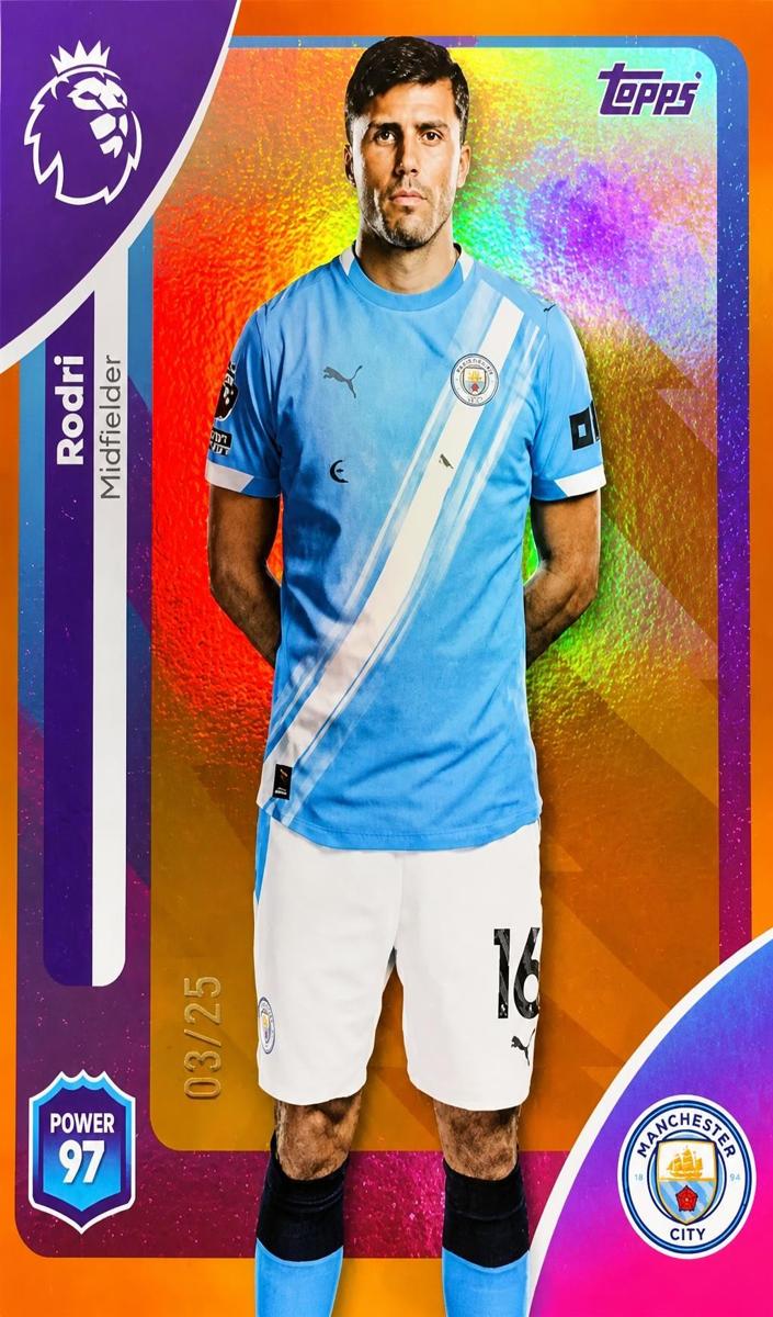 2025 Topps Premier League Rodri #188 card