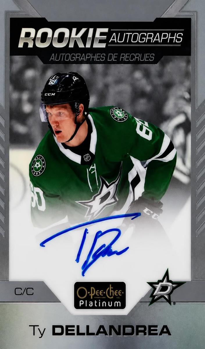 2020 O-Pee-Chee Platinum Ty Dellandrea [Orange Checkers] #R-TD card