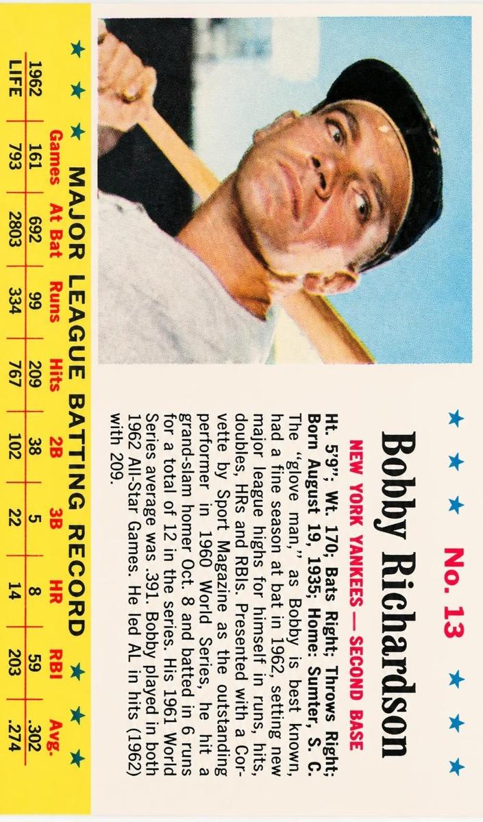 1963 Bobby Richardson #13