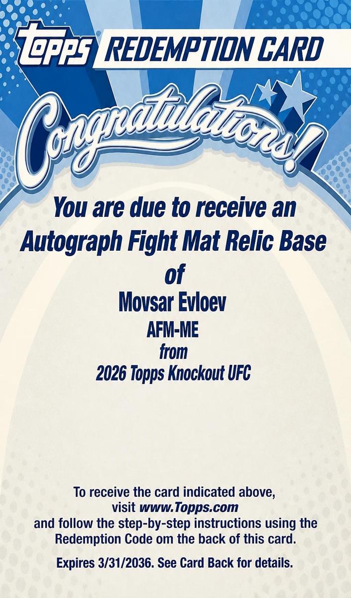 2026 Movsar Evloev #AFM-ME