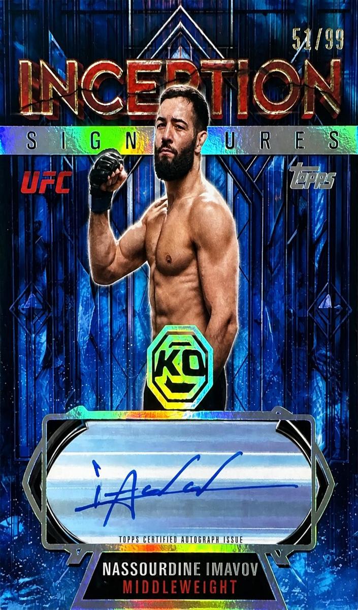 2026 Topps Knockout UFC Inception Signature Nassourdine Imavov #INS-NI card