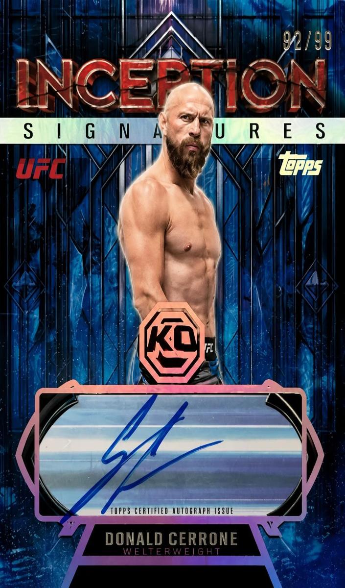 2026 Topps UFC Knockout Donald Cerrone #INS-CC card