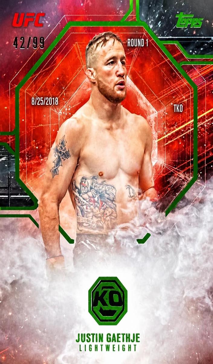 2026 Justin Gaethje [Lime Green] #IA-5